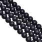 Black Onyx Round Matt Plain Beaded Beads -12mm Size