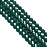 Green Onyx Smooth  Beads -8 mm, (Round Ball Shape)