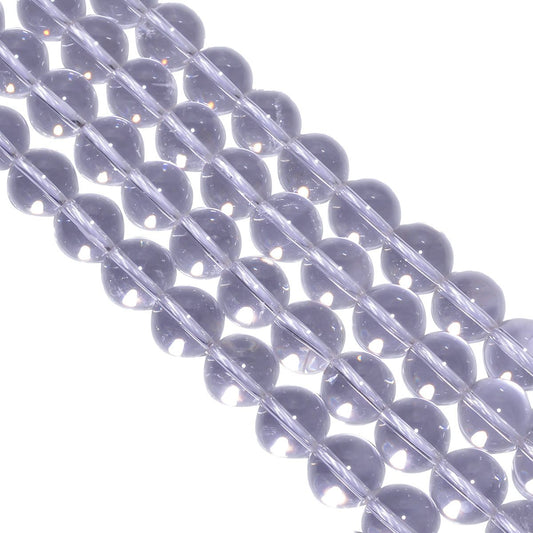Crystal Quartz Plain Round Ball Beads In 12 mm Size