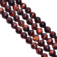 Red Tiger Eye Smooth Stone Beads Round Ball Strand In 12 mm Size