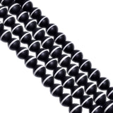 Black And White Agate Smooth Stone Beads 14 mm, (Round Ball Shape)