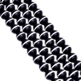 Black And White Agate Plain Stone Beads Round Ball Shape-12 mm Size