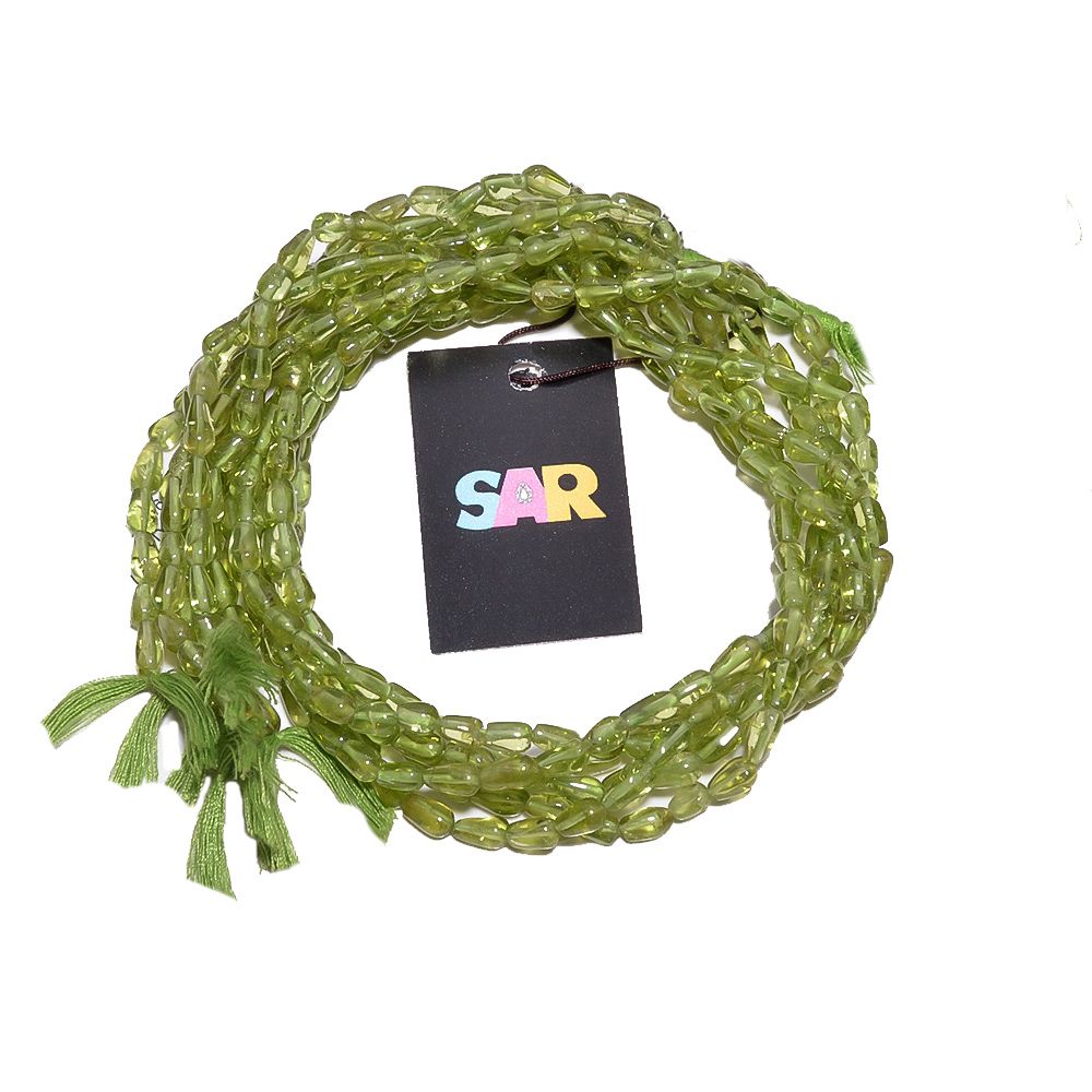 Peridot 6x3mm Smooth Rice Beads Strand, Peridot Plain Rice Beads, Peridot Plain Beads, Peridot