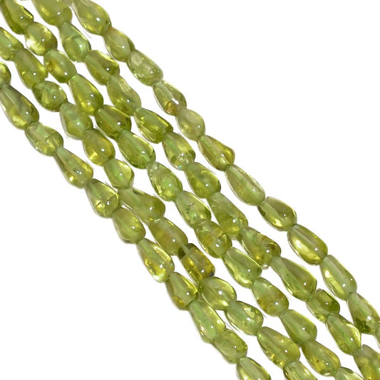 Peridot 6x3mm Smooth Rice Beads Strand, Peridot Plain Rice Beads, Peridot Plain Beads, Peridot
