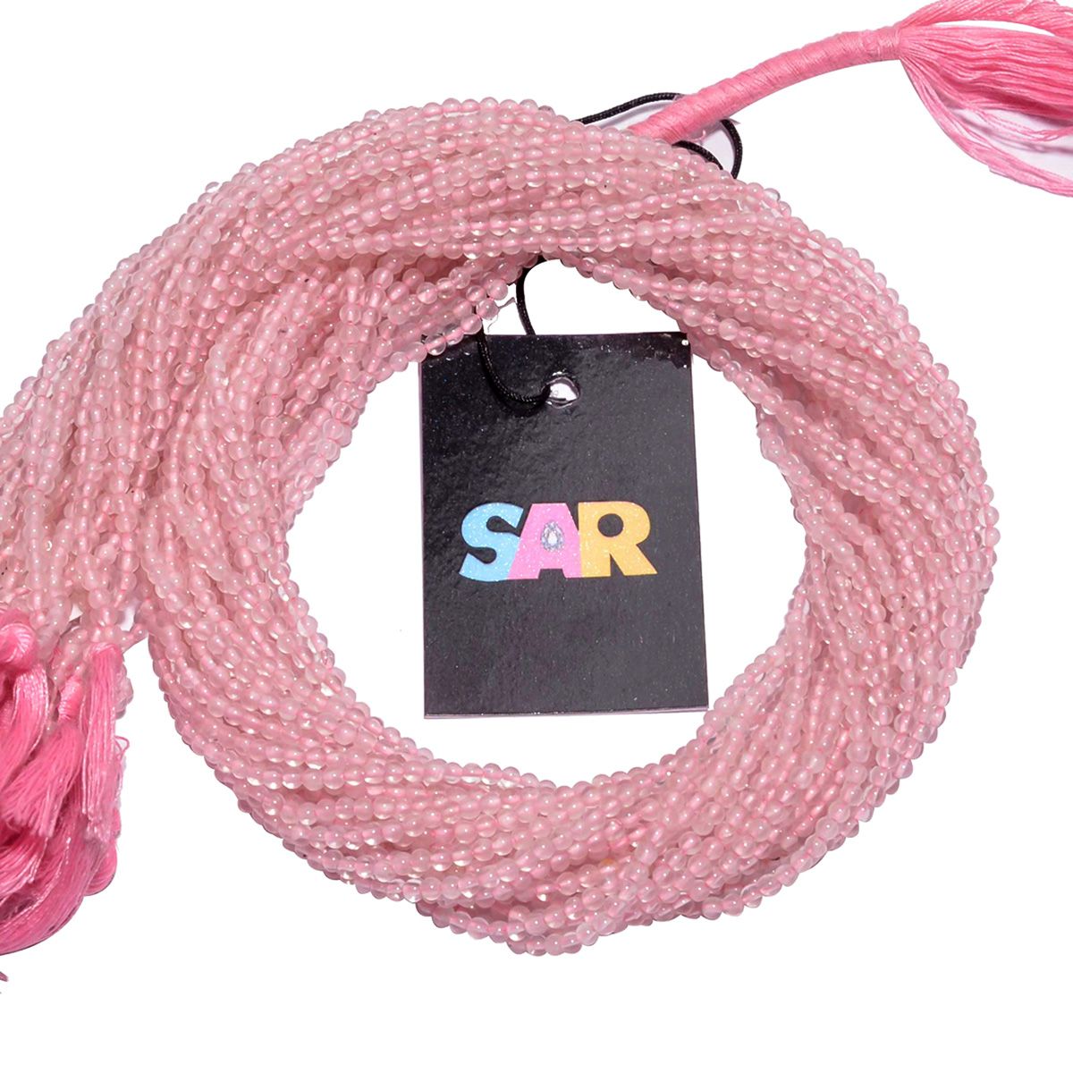 Rose Quartz Smooth Beads -3mm ( Round Ball Shape)