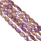 Ametrine Oval Shape Faceted Stone Beads- 8x6-9x7mm