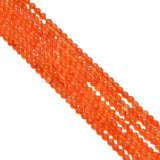 Carnelian 2.5-3.5mm Smooth Round Ball Beads Strand, Carnelian Plain Round Ball Beads, Carnelian Smooth Ball Beads