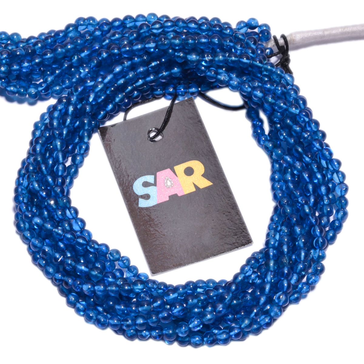 Blue stone  3.5-4mm Plain Beads Round Ball Shape