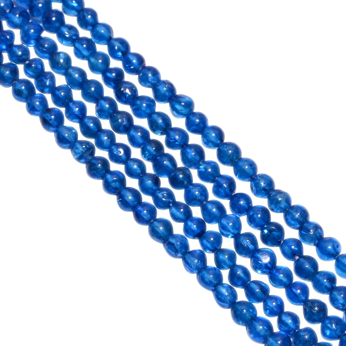 Blue stone  3.5-4mm Plain Beads Round Ball Shape