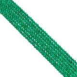 Green Onyx Plain and Natural Stone Beads - 2.5 mm (Round Ball Shape)