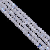Rainbow Moonstone  Roundel 6 mm Size Smooth Stone Beads