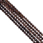 Smoky Quartz Faceted Round Beads - Smoky QTZ 5mm