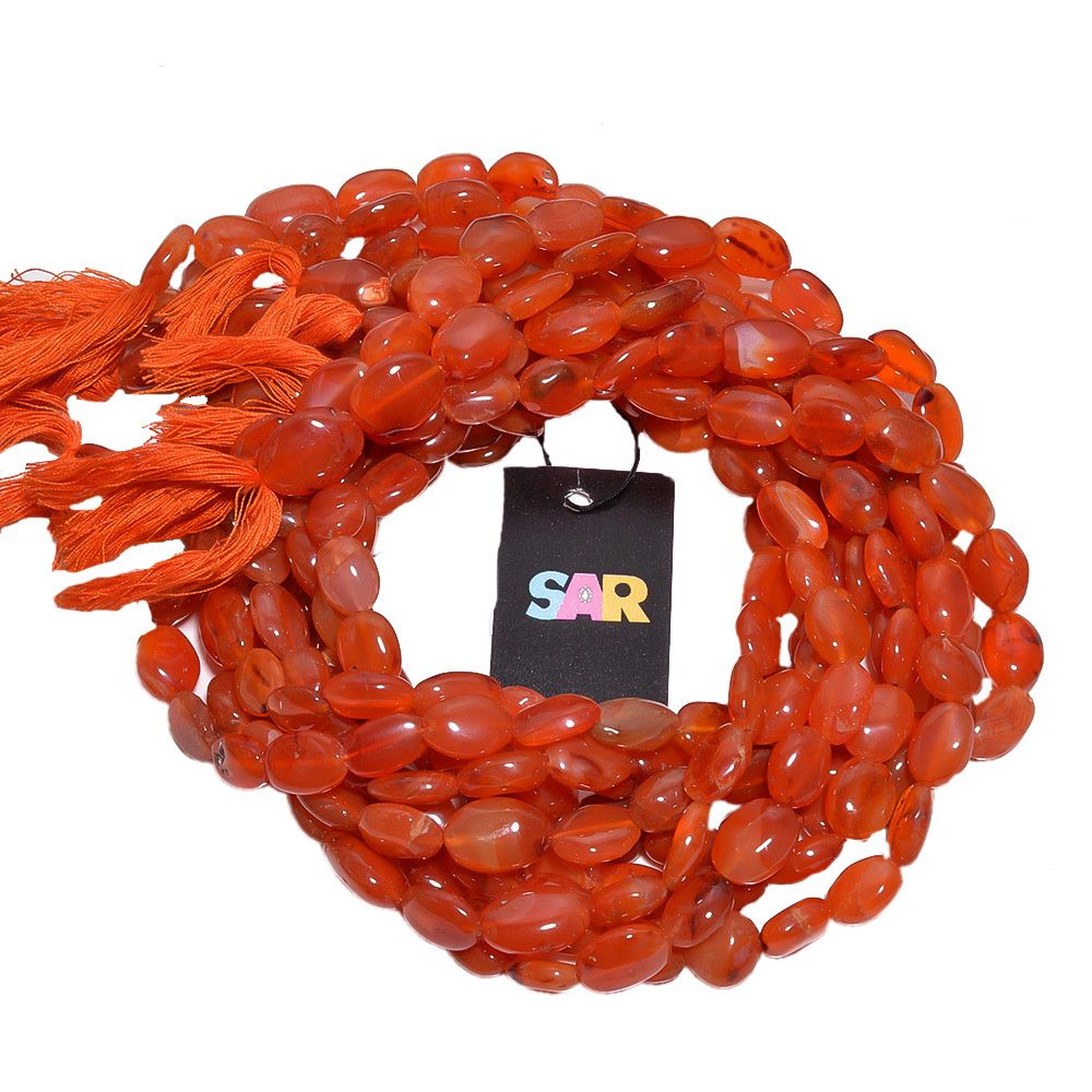 Carnelian 12x10-17x13mm Faceted Oval Beads Strand, Carnelian Faceted Oval Beads, Carnelian Beads Strand