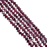 Garnet Faceted Beaded Beads in 4x4-5x5mm size and Trillion  Shape