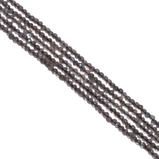 Labradorite 2mm Smooth Round Beads Strand, Labradorite Plain Round Beads