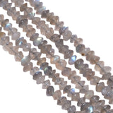Labradorite 3.5mm Smooth Roundel Beads Strand, Labradorite Plain Roundel Beads, Labradorite