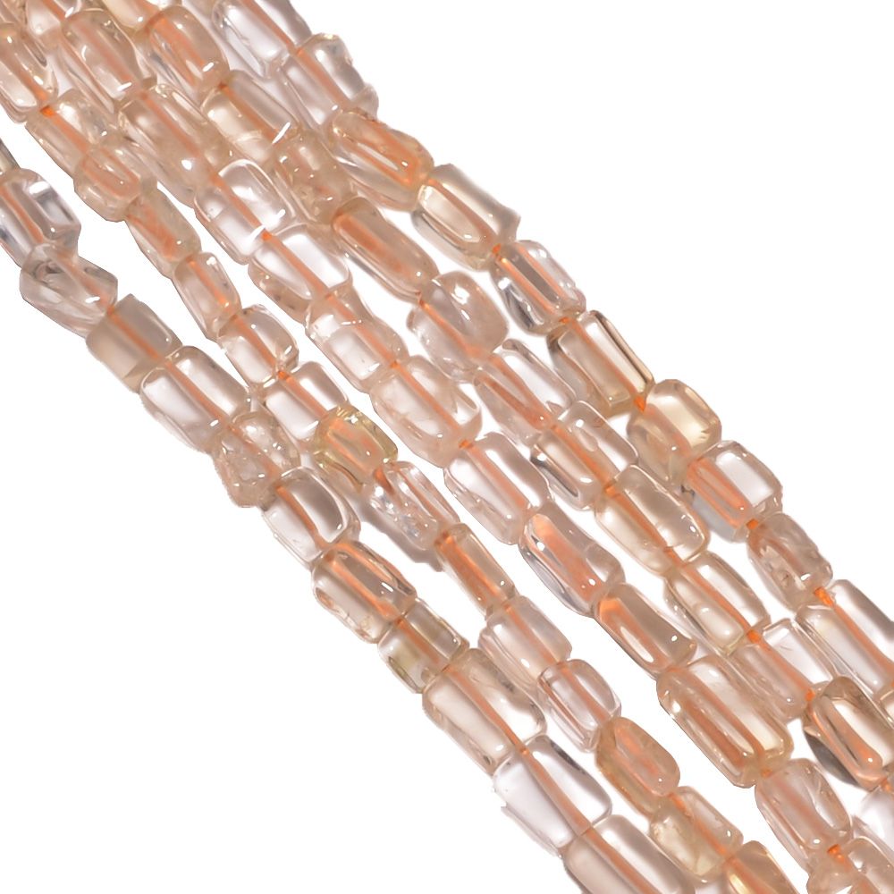 Citrine  Smooth Stone Beads  4x2-5x3mm  (Rectangle Shape)