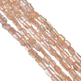 Citrine  Smooth Stone Beads  4x2-5x3mm  (Rectangle Shape)
