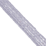 Crystal Quartz 3-4mm Fine Faceted Roundel Beads Strand, Crystal Quartz Faceted Roundel Beads, Crystal Quartz