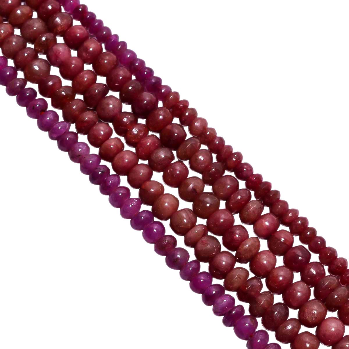 Ruby Precious Stone Beads - 3.5-8mm With Round Ball Shape
