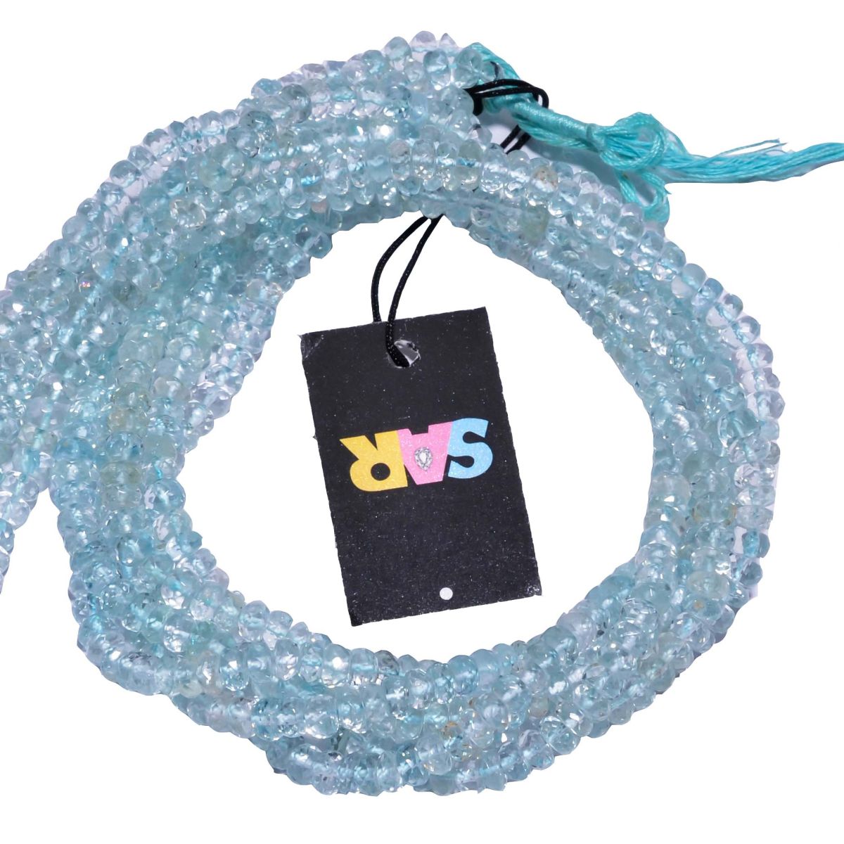 Aquamarine 5.5mm Faceted Roundel Beads Strand, Aqumarine Stone Beads, Aquamarine Faceted Roundel Beads, Aquamarine