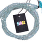 Aquamarine 5-5.5mm Faceted Roundel Beads Strand, Aquamarine Stone, Aquamarine Faceted Roundel Beads, Aquamarine