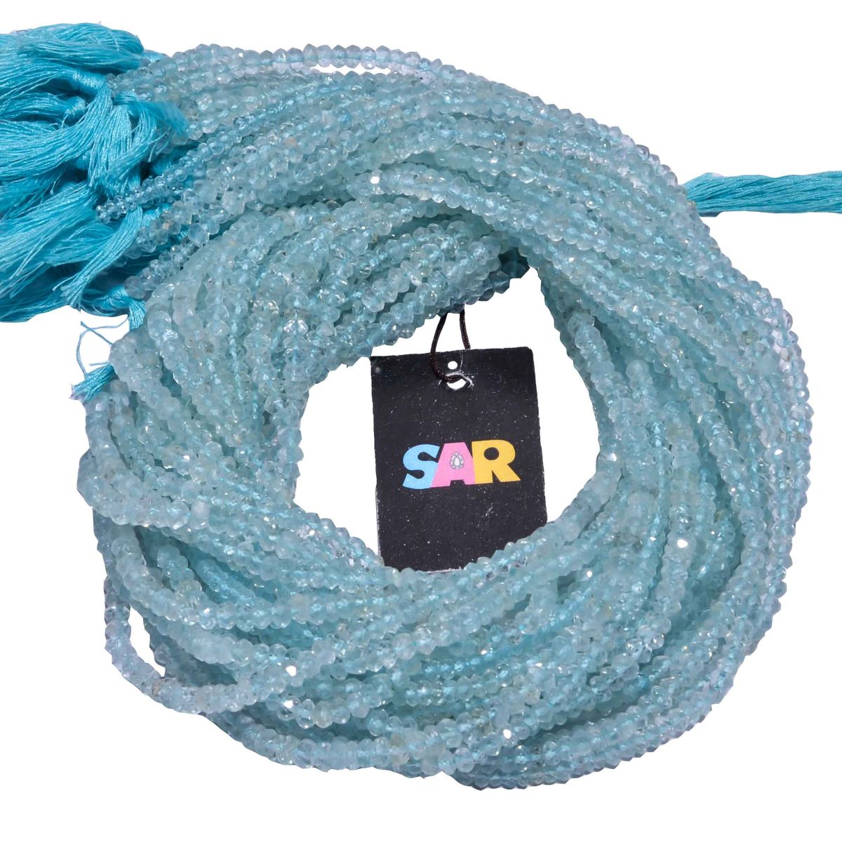 Aquamarine 4-4.5mm Faceted Roundel Beads Strand, Aquamarine Faceted Beads Strand, Aquamarine Stone Beads, Aquamarine