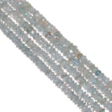 Aquamarine, Aquamarine Faceted Roundel Beads, Aquamarine Faceted Roundel 4.5-5mm Beads, Aquamarine Beads Strand