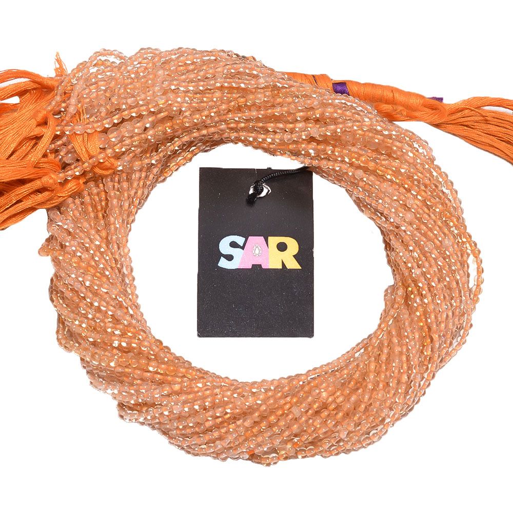 Citrine  Round Ball Shape- 2.5mm Plain Stone Beads