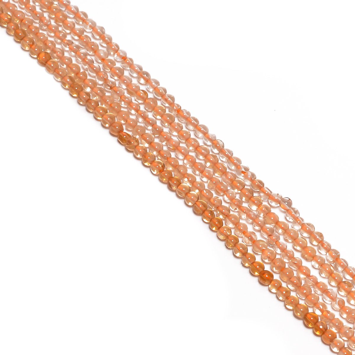 Citrine  Round Ball Shape- 2.5mm Plain Stone Beads