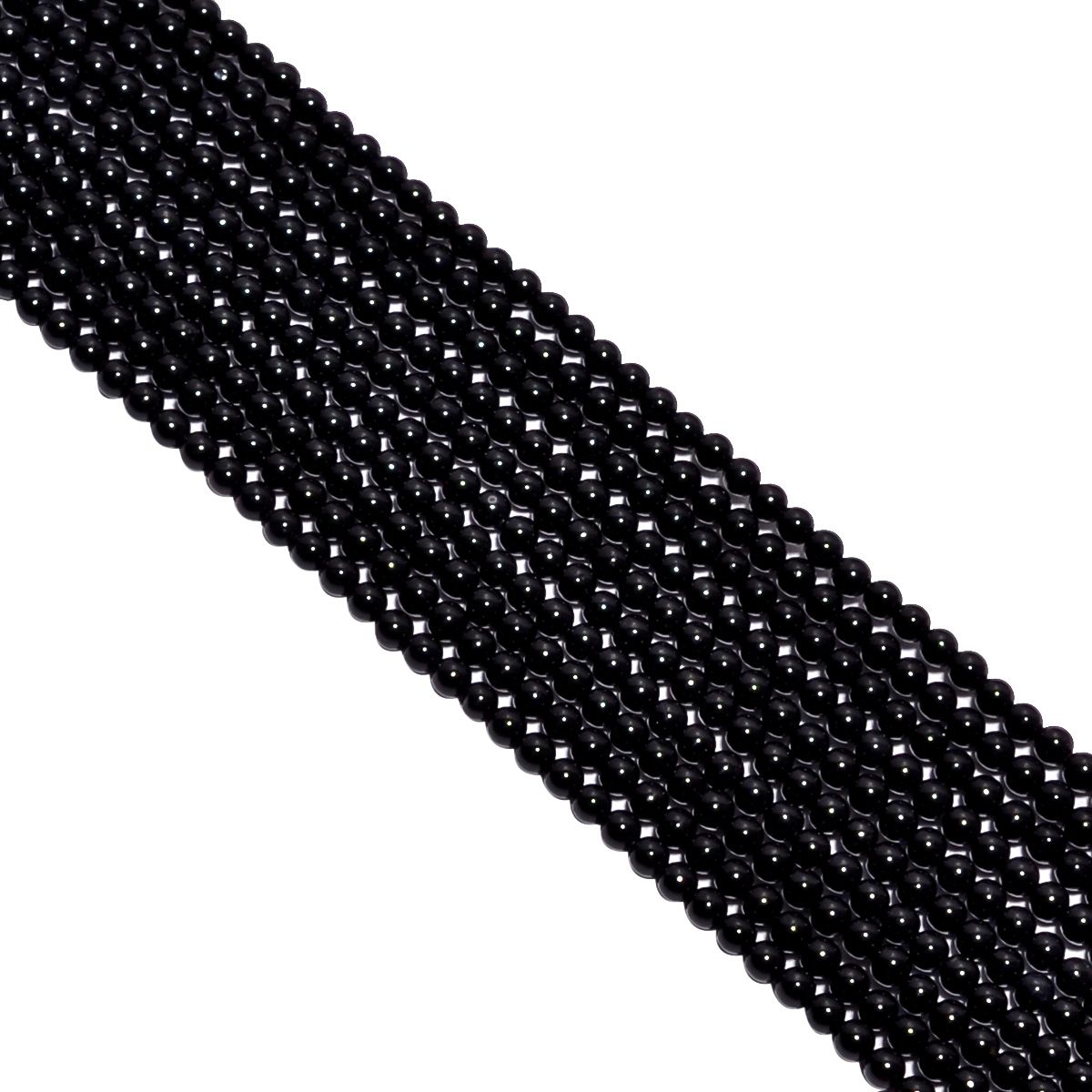 Black onyx 2 mm Smooth Stone Beads -Round Ball Shape