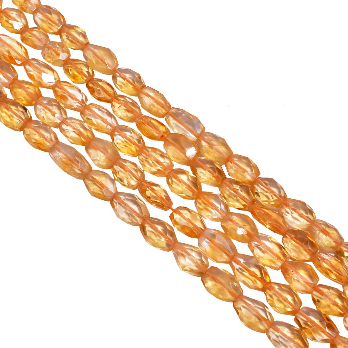 Citrine Faceted Stone Beads Oval Shape, 8x6-14x10mm  Size