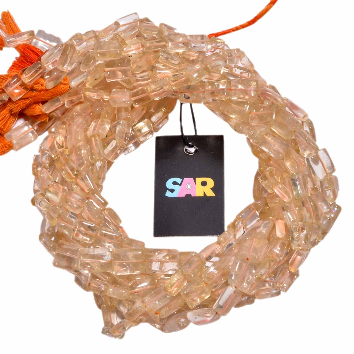 Citrine 8x7-13x10mm Rectangle Shape Smooth Beads