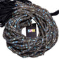 Labradorite 5-5.5mm Faceted Wheel Beads Strand, Labradorite Faceted Wheel Beads, Labradorite Stone Beads