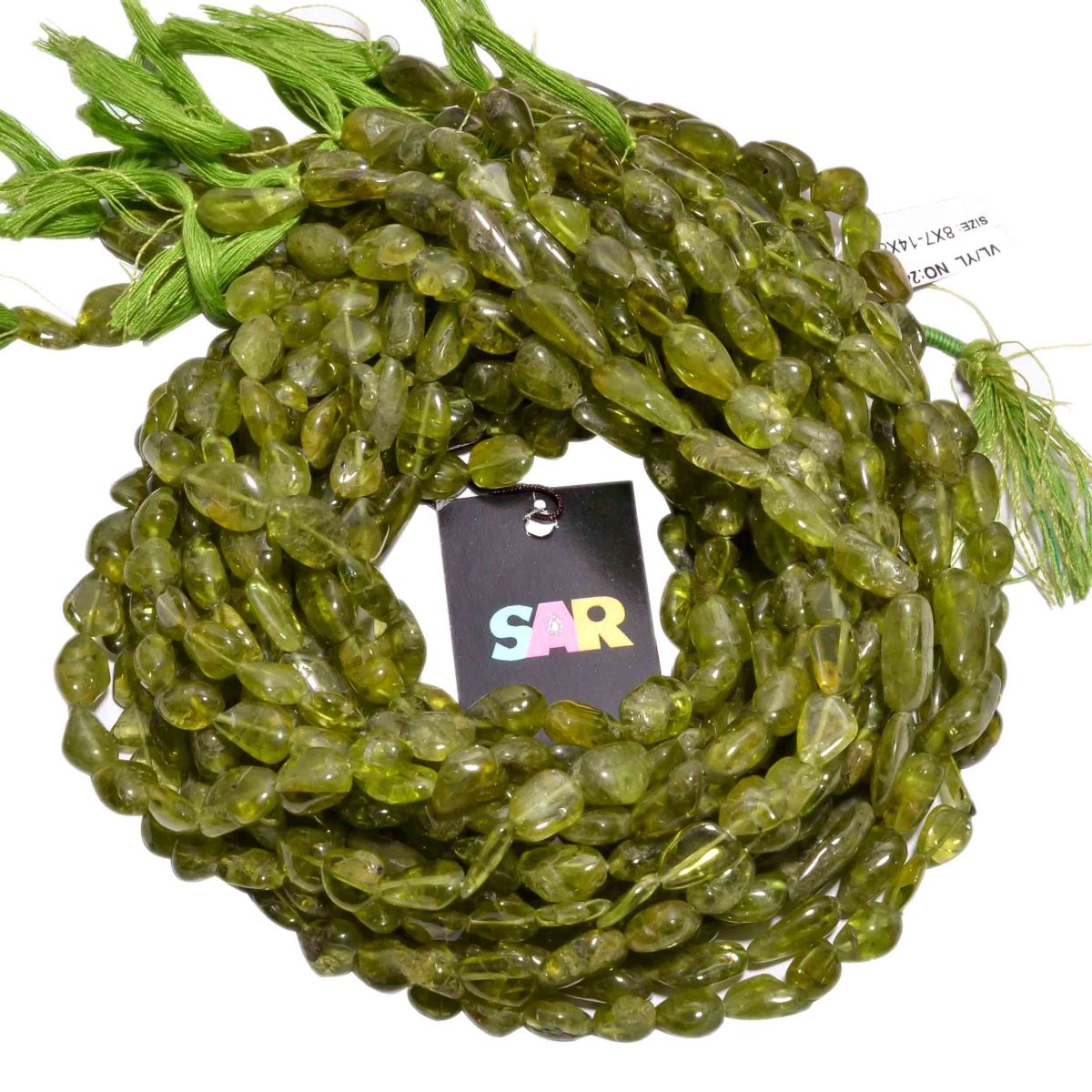 Peridot 8x7-14x8mm Smooth Nugget Beads Strand, Peridot Smooth Nugget Beads, Peridot Plain Nugget Beads Strand