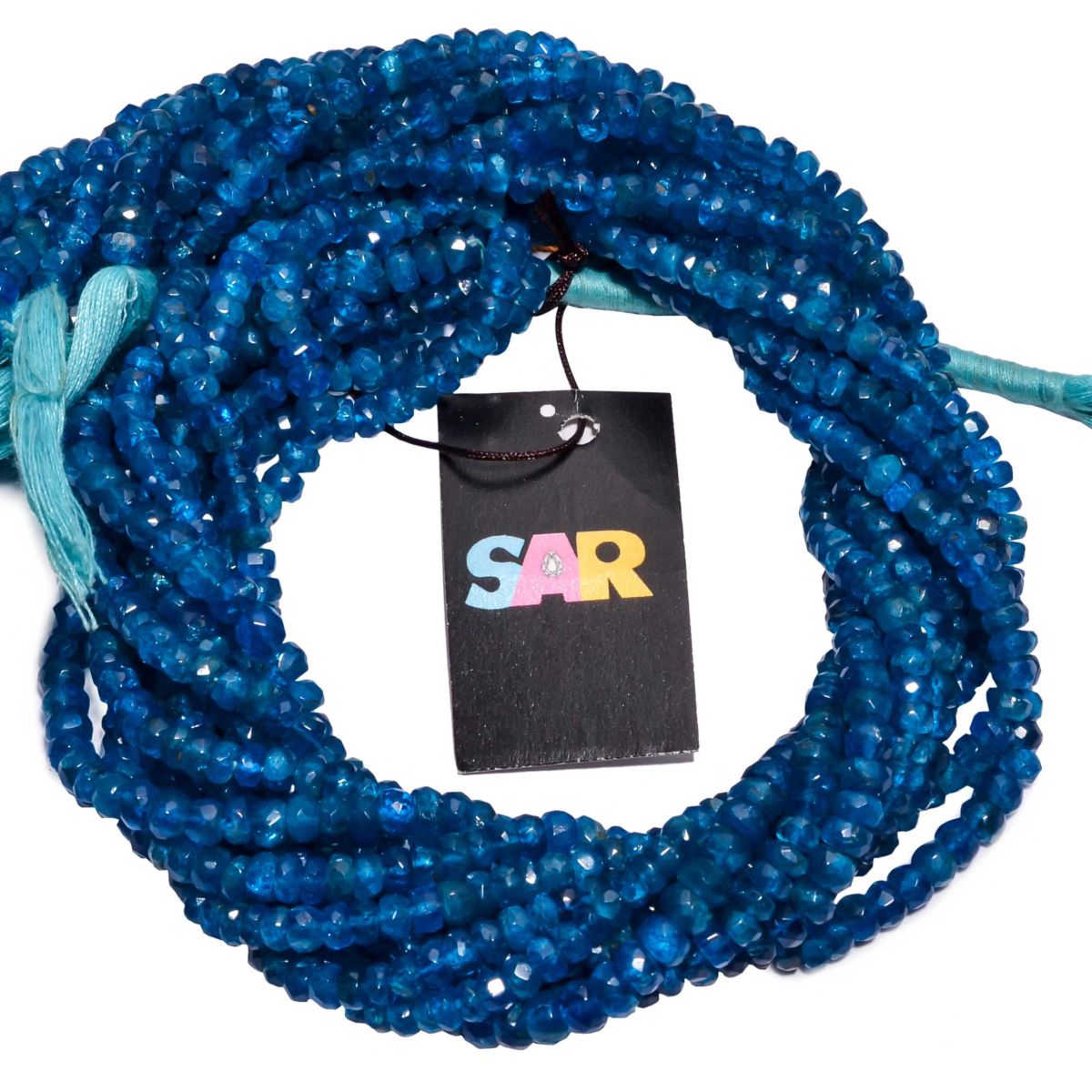 Apatite 4.5-5.5mm Faceted Roundel Beads Strand, Apatite Faceted Roundel Beads, Apatite Stone Beads