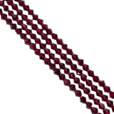Garnet Bulb Shape 4x4-5x4mm Faceted Stone Beads