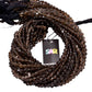 Smoky Quartz 6-7mm Faceted Bulb Beads Strand, Smoky Quartz Faceted Bulb Beads, Smoky Quartz Beads, Smoky