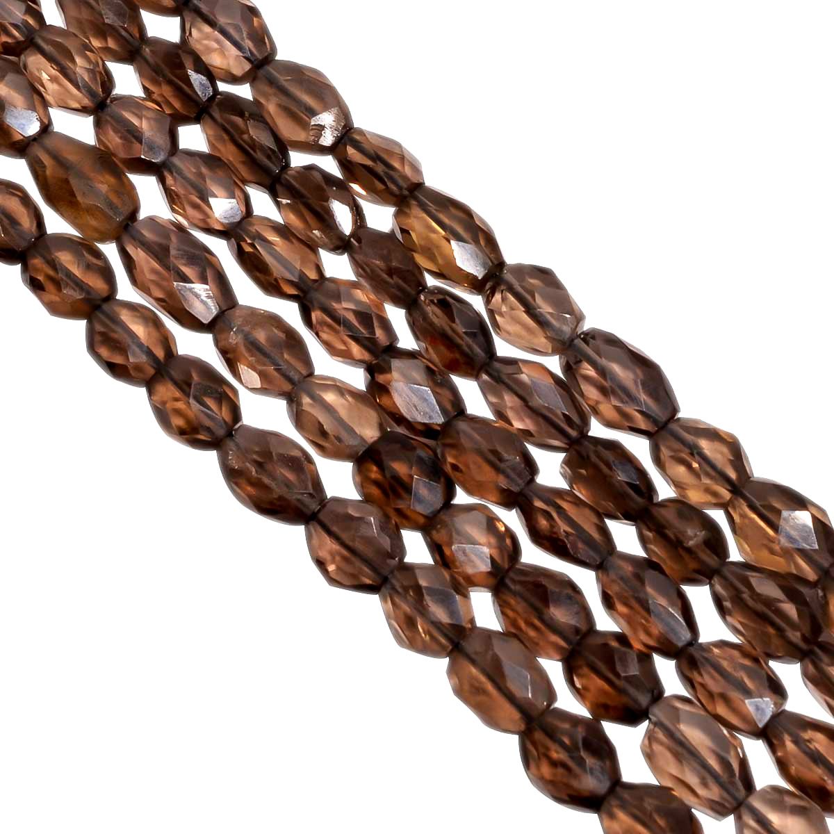 Smoky Quartz 7x5-12x9mm Rose Cut Faceted Oval Beads, Smoky Quartaz Rose Cut Faceted Oval Beads, Smoky Quartz