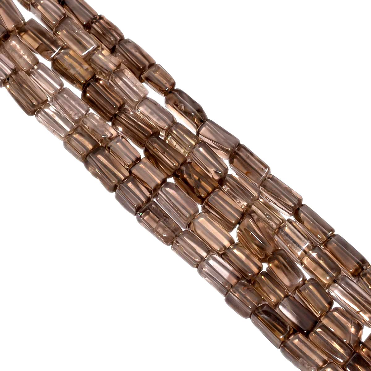 Smoky Quartz 7x5-10x4mm Smooth Roundel Beads Strand, Smoky Quartz Plain Roundel Beads, Smoky Quartz Stone Beads
