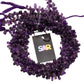 African Amethyst 8x5-10x7mm Smooth Drops Beads Strand, Dark Amethyst Plain Drop Shape Beads, African Amethyst Plain Beads