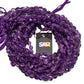 Amethyst Plain Puff Coin Beads, Dark Amethyst Coin Beads, African Amethyst 8-10mm Smooth Buff Coin Beads Strand