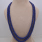 Natural Lapis Lazuli Rondelle Layered Necklace – Wedding Anniversary Gift for Her