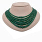 Natural Emerald Rondelle Layered Necklace – May Birthstone, Gemstone Gift for Her
