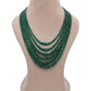 Natural Emerald Rondelle Layered Necklace – May Birthstone, Gemstone Gift for Her