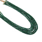 Natural Emerald Necklace – Layered Beaded Jewelry, May Birthstone Gift, Statement Necklace for Her