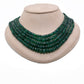 Natural Emerald Necklace – Layered Beaded Jewelry, May Birthstone Gift, Statement Necklace for Her