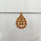 Victorian 18k Gold Hydro Ruby Pendant