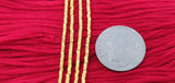 18 Carat Gold Plain Beads 1.3MM Findings For Jewelry Sold as 20 Pcs