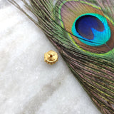 18KTT Gold Fancy Wheel Rondelle Spacer Beads 10mm